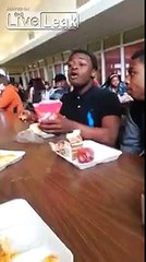 Cafeteria brawl with two African American scholars