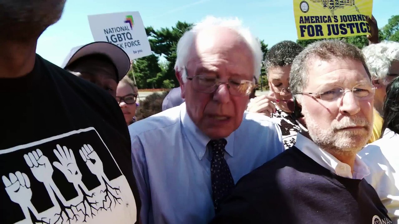 Bernie Sanders at NAACP Journey for Justice March