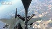 KC-135 Stratotanker Refueling F-15 Eagle.