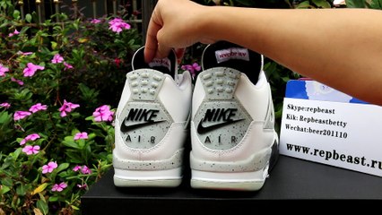 Air Jordan 4 OG ’89 “White Cement” 2016 HD Review from Repbeast.ru