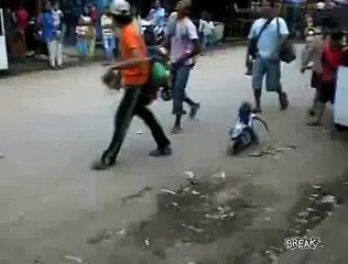 funny Monkey Riding Mini Bike