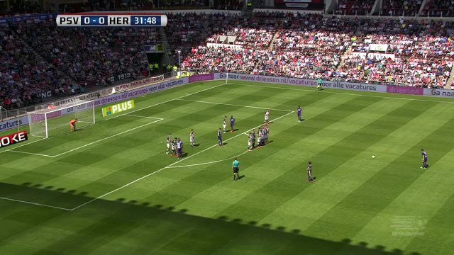 PSV Vs Heracles Almelo 2-0 - Memphis Depay Fantastic Free Kick Goal - May 10 2015 - [HD]