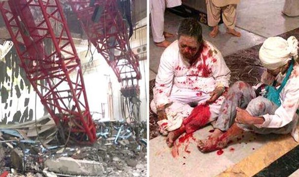 Makkah crane collapse- Dozens dead in tragedy in Mecca Grand Mosque 11 september 2015