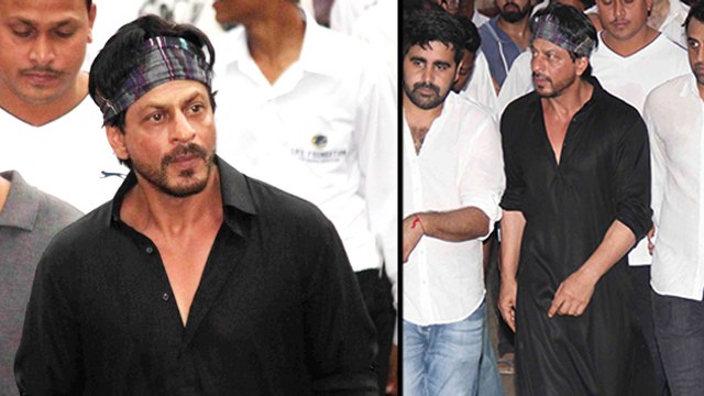 Shahrukh Khan Attends Funeral Of Karim Morani's Mother