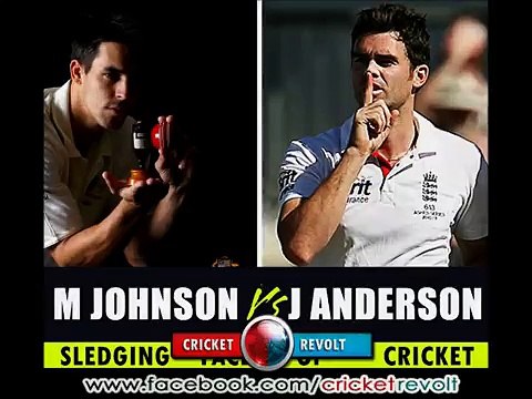 JAMES ANDERSON v MITCHELL JOHNSON - Cricket Sledging _uncensored