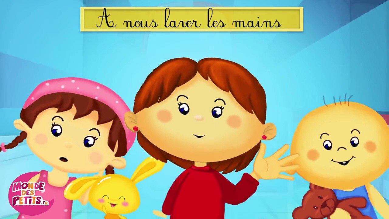 Comptine pour enfants  - Je me lave les mains