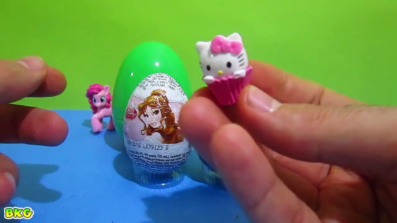 Surprise Eggs Mickey Mouse Clubhouse Princess Bella Peppa Pig Hello Kitty My Little Pony Frozen Toys
