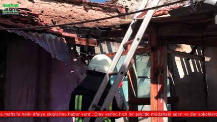 Dar Sokaktaki Ev Yangını Korkuttu