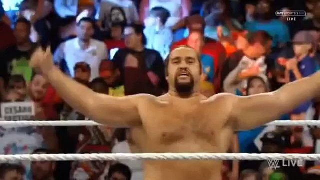 Cesaro vs Rusev Monday Night Raw September 14 2015 Full Match HD WWE Wrestling On Fantastic Videos