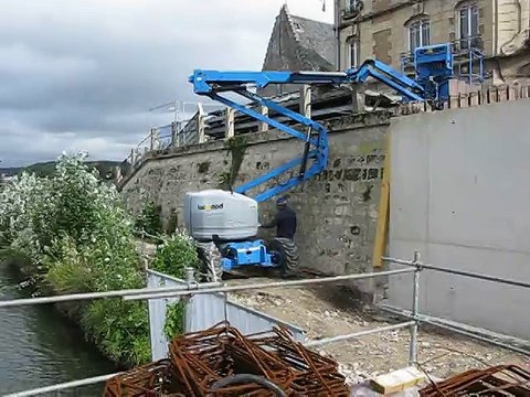 Passerelle de Soissons : visite du chantier