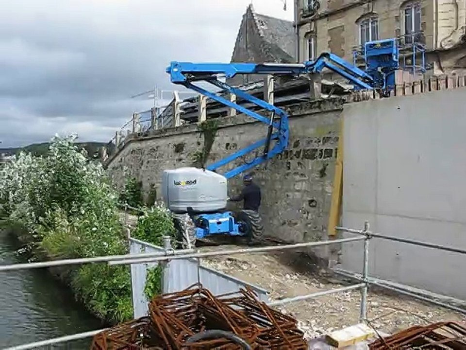 Passerelle de Soissons : visite du chantier