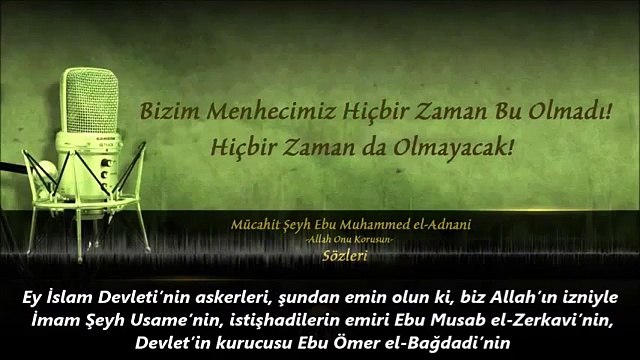 IRAK ŞAM ŞİRK KÜFÜR İRCA DEVLETİNİN MENHECİ YOLU AYNI KAFİR USAME BİN LADİN GİBİDİR