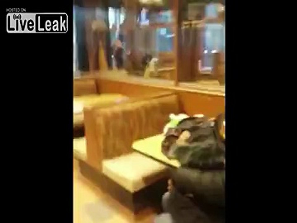 Dude tokes some bad shit, walks into local McDonalds, fight breaks out