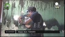 Amateur footage purports to show aftermath of Syrian regime attack