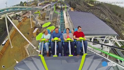 Amazing Mars | Riders get caught doing THIS during crazy coaster ride
