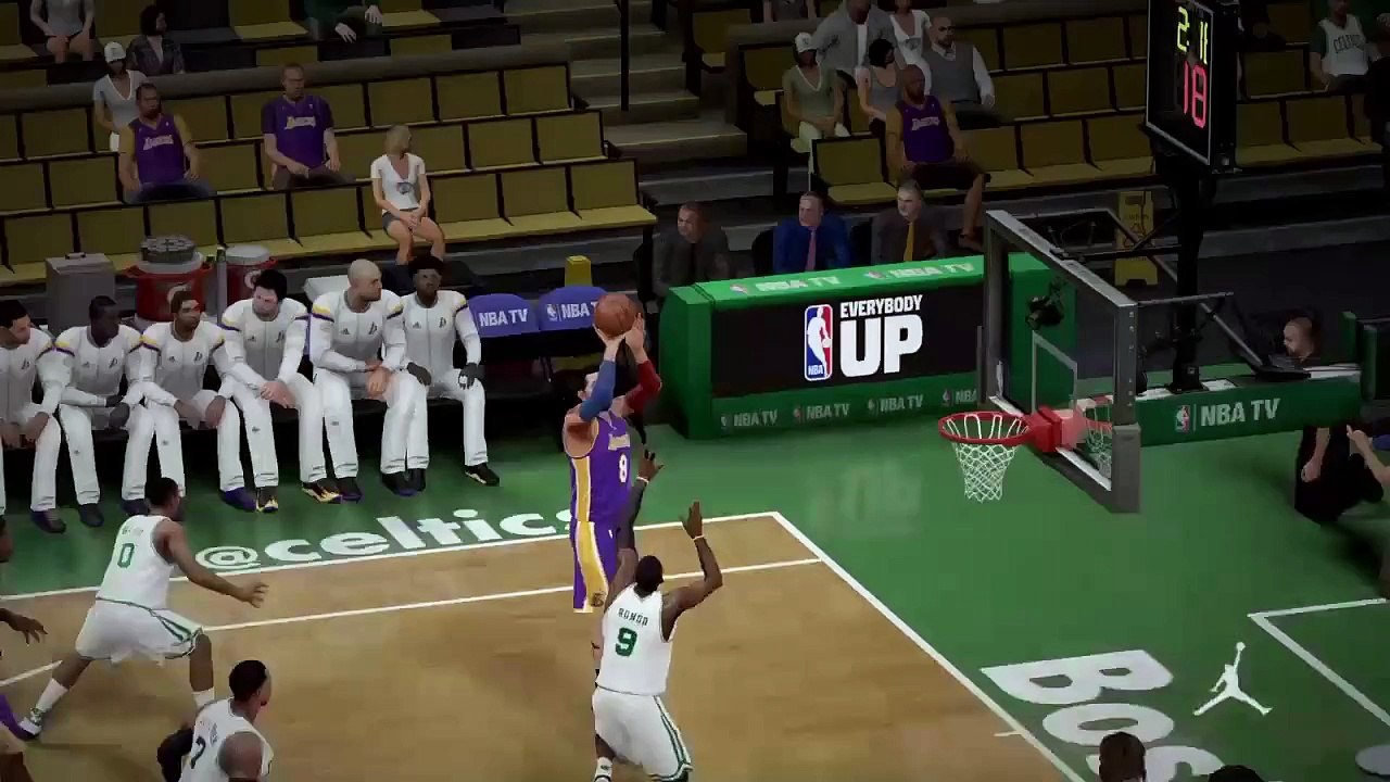 NBA 2K15 PS4 1080p HD Mejores jugadas Los Angeles Lakers-@Boston Celtics