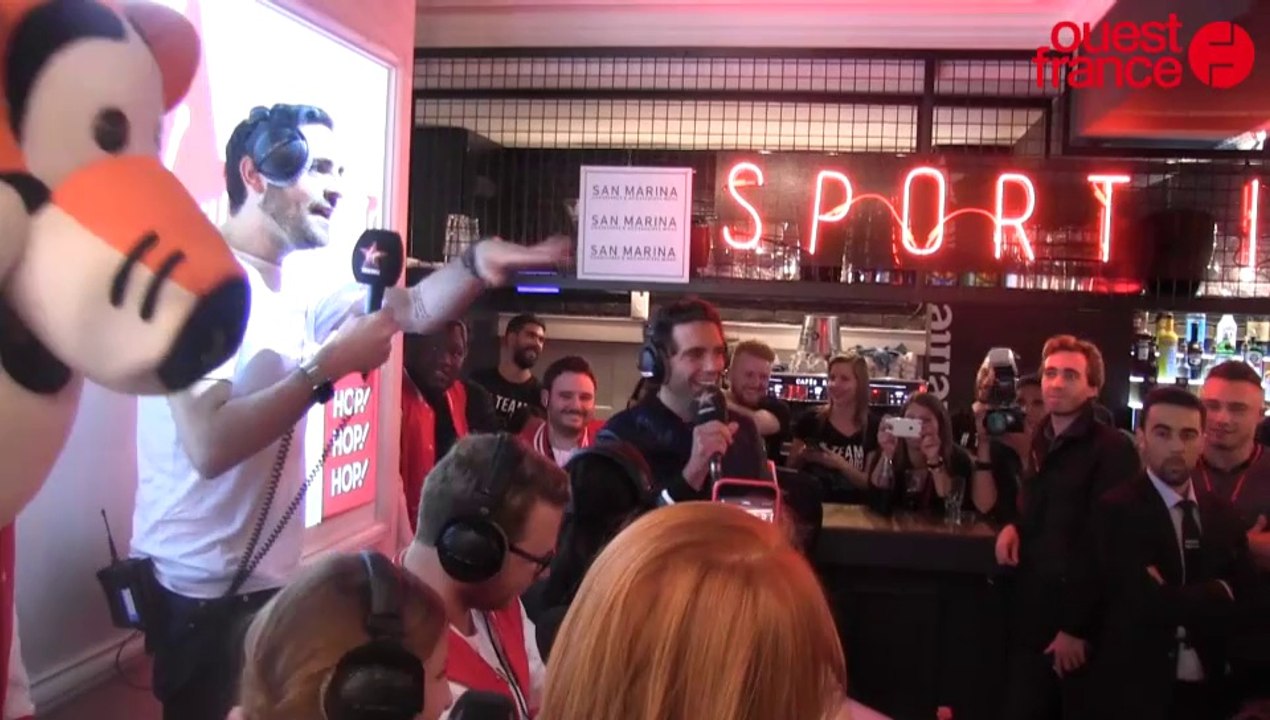 Camille Combal et Mika à Rennes (Virgin Radio)