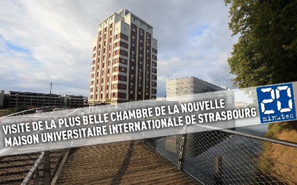 VIsite de la plus belle chambre de la nouvelle maison universitaire internationale de Strasbourg