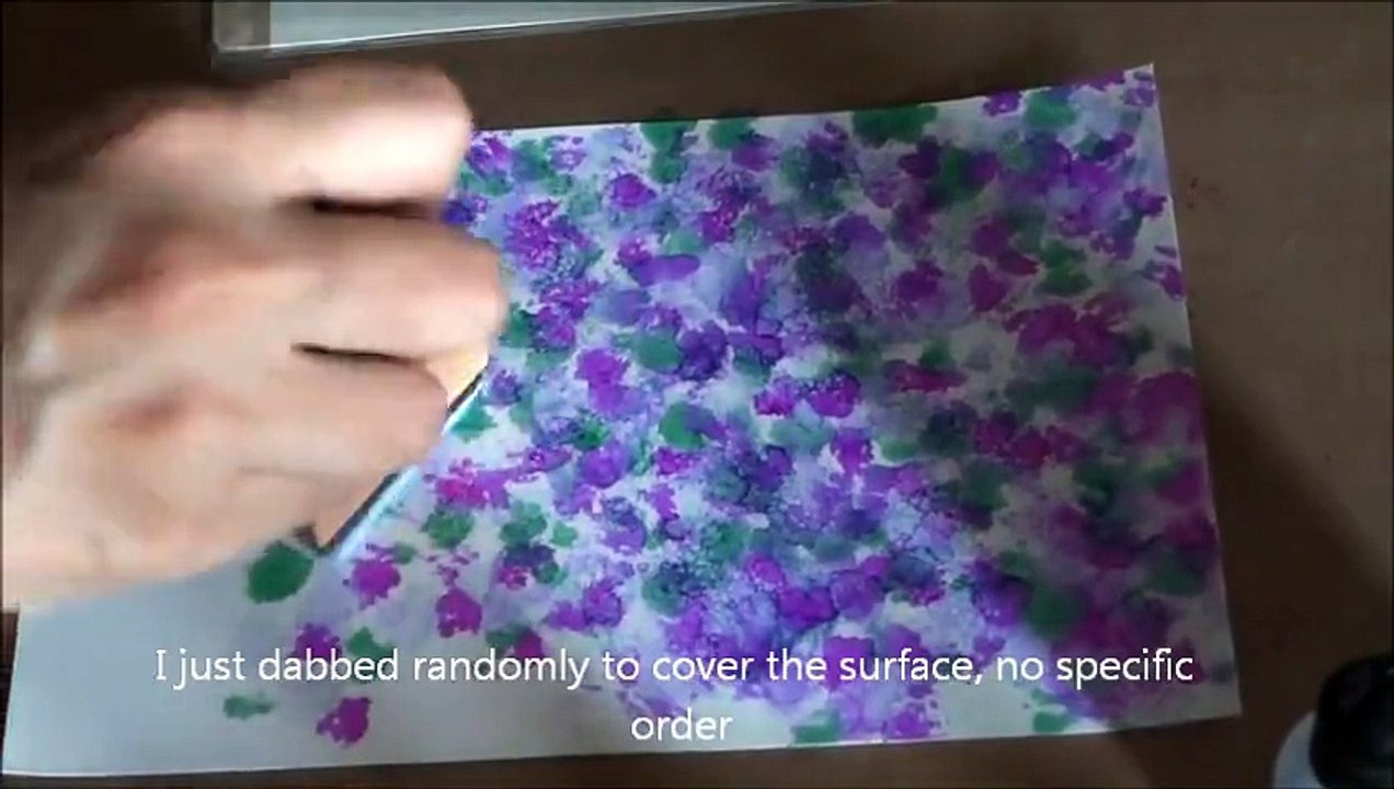 Creating Backgrounds with Alcohol Inks