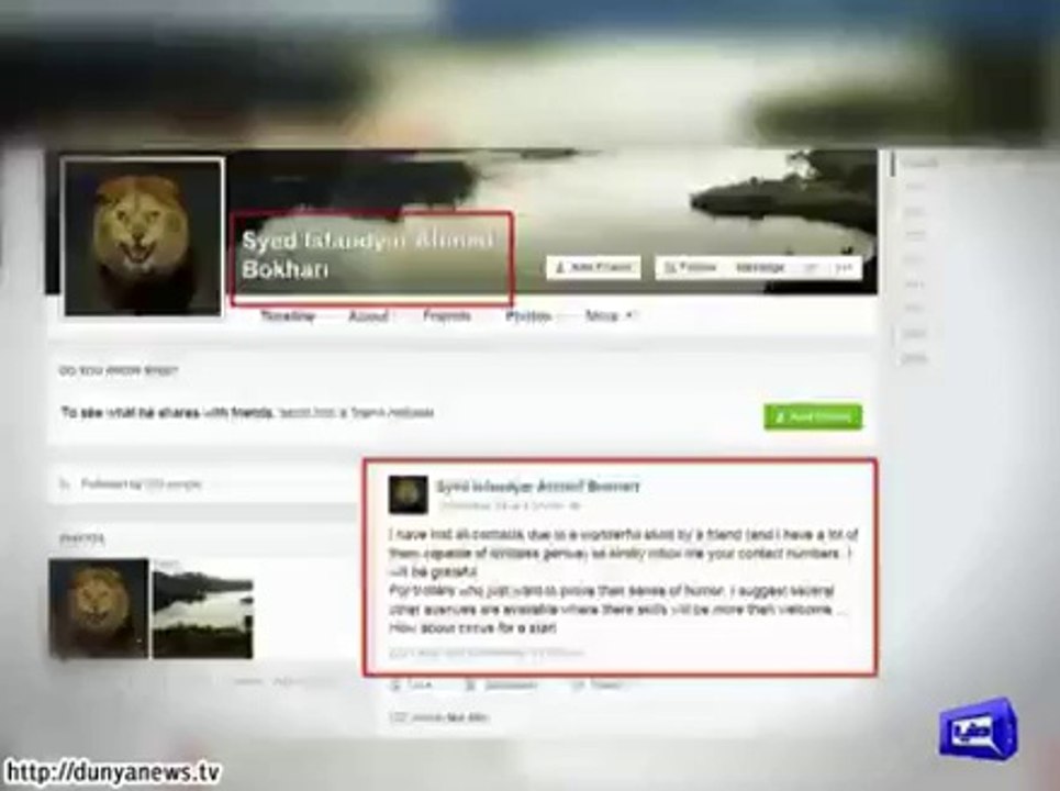 Captain Isfandyar's last Facebook status before...