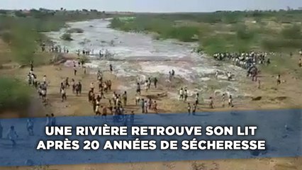 Une rivière retrouve son lit après 20 années de sécheresse