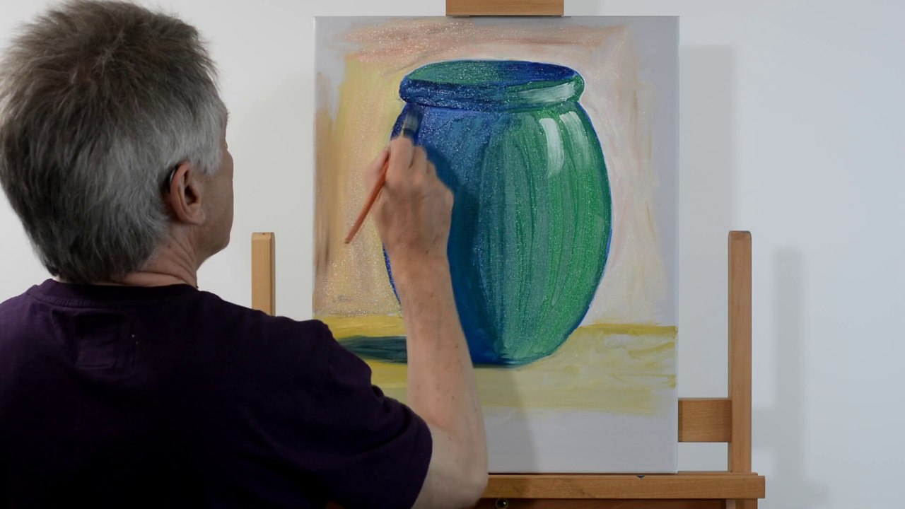How to paint a simple pot