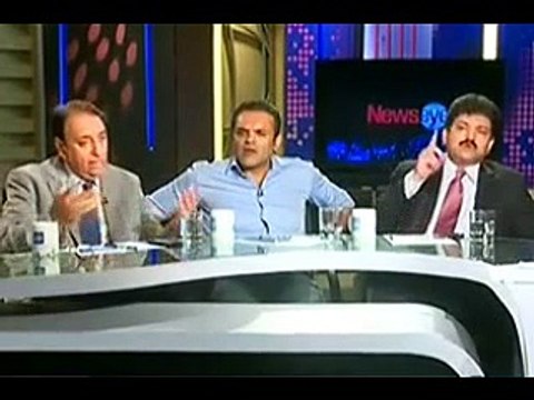 Kashif Abbasi & Hamid Mir Blast on PMLN's Afzal Khan For Defending Nandipur Project