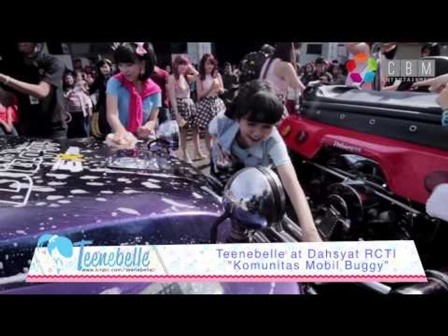 Teenebelle at Dahsyat RCTI - Kompetisi mencuci Mobil Buggy