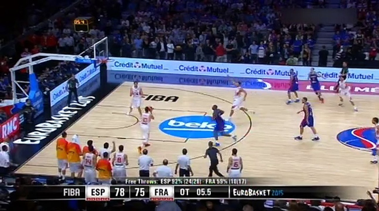 Défaite de la France contre l'Espagne en demi-finale d'Eurobasket