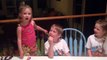 Boy finds out he is getting another sister and throws a tantrum. lil brat.