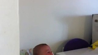When babies find anything funny!