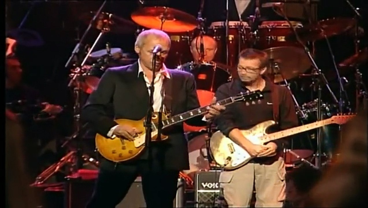 Mark Knopfler, Eric Clapton, Sting & Phil Collins- Money for Nothing (Live Montserrat)