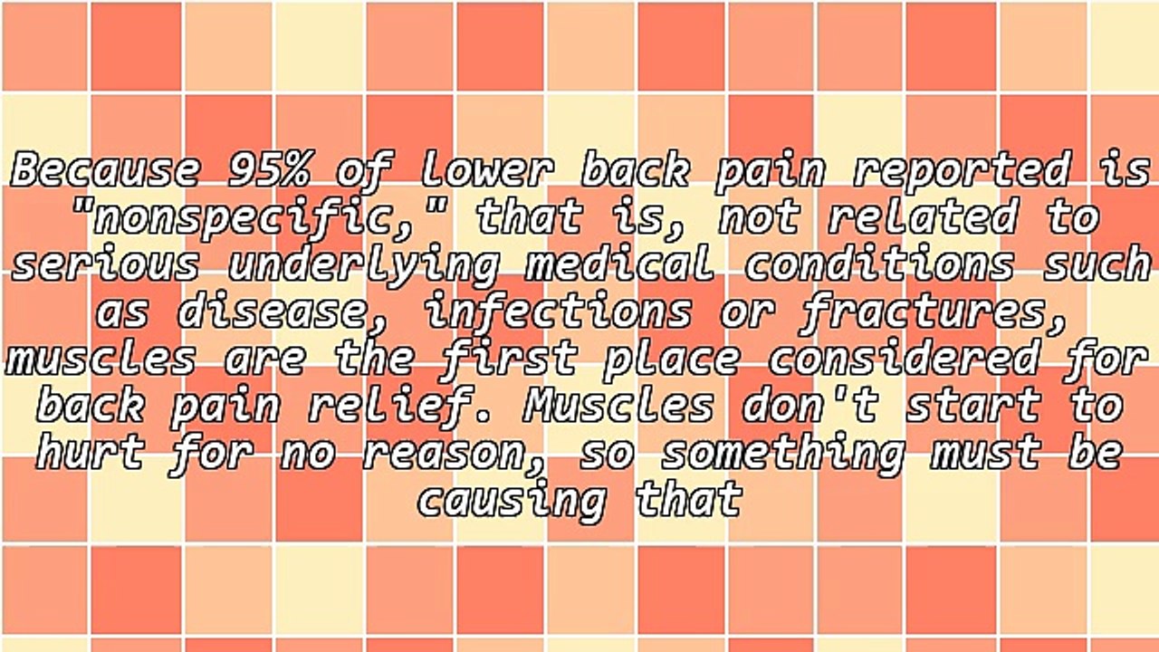 When A Person Has Back Pain, They Are Searching For Relief.