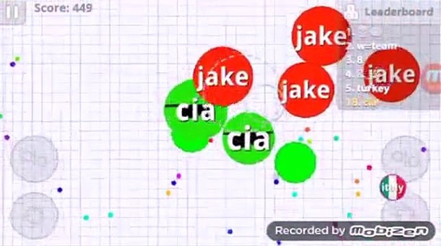 Agar.io Gameplay - cia's skin ( high score! )