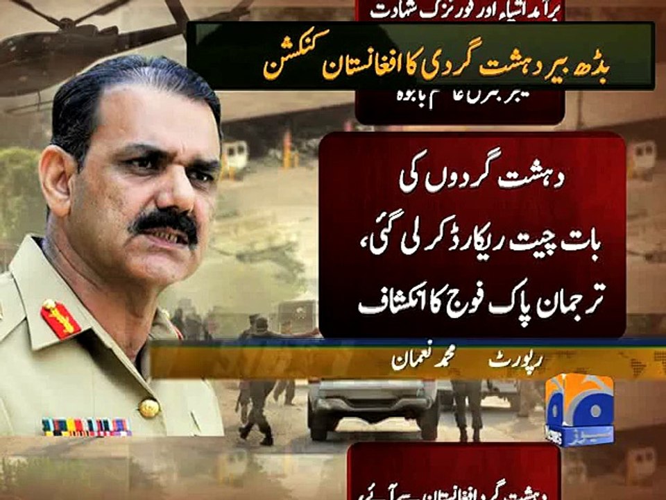Badaber attackers came from Afghanistan: DG ISPR