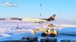 Ted Stevens Airport -- Snow Day ... Cargo Companies Takeoff in Snow