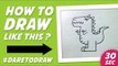 How to Draw a Dragon in 30 Seconds - Cara Menggambar Naga