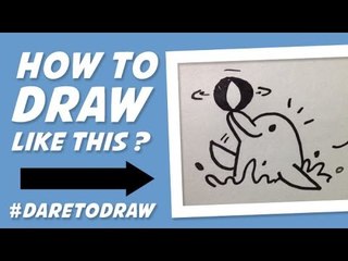 How to Draw a Dolphin - Cara Menggambar Lumba - Lumba