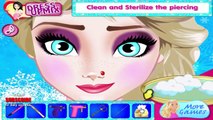 ╠╣Đ▐ 342 ► Piercing for Elsa Frozen game - Princess Elsa ear_ nose and belly button piercing game