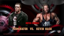 WWE 2K15 t800 terminator v big sexy kevin nash