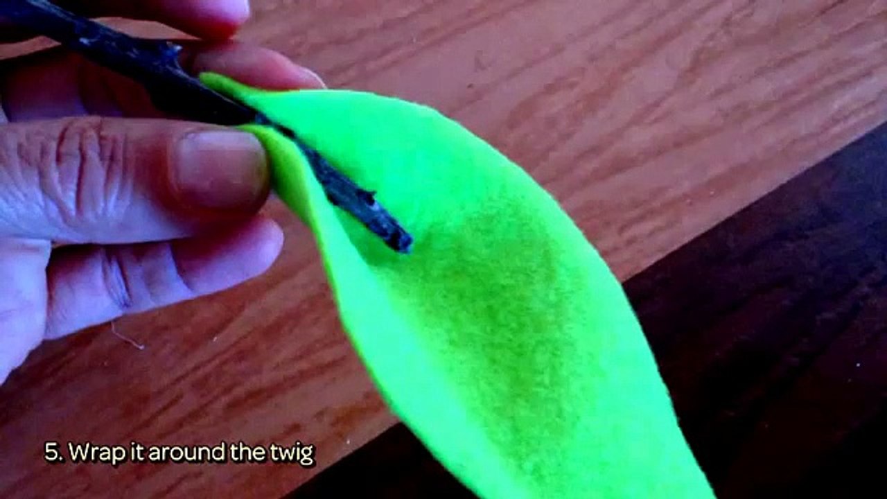 How To Make Felt Leaves On Twig Branches - DIY Crafts Tutorial - Guidecentral