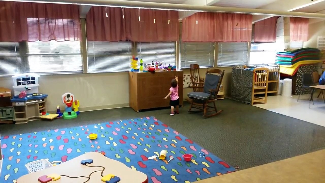 Baby girl's reaction first day of school