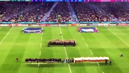 England 2015. "God save the queen" du match d'ouverture