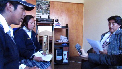 Entrevista sobre la patrona Virgen de las Mercedes, del Colegio Julio Cesar Benavente