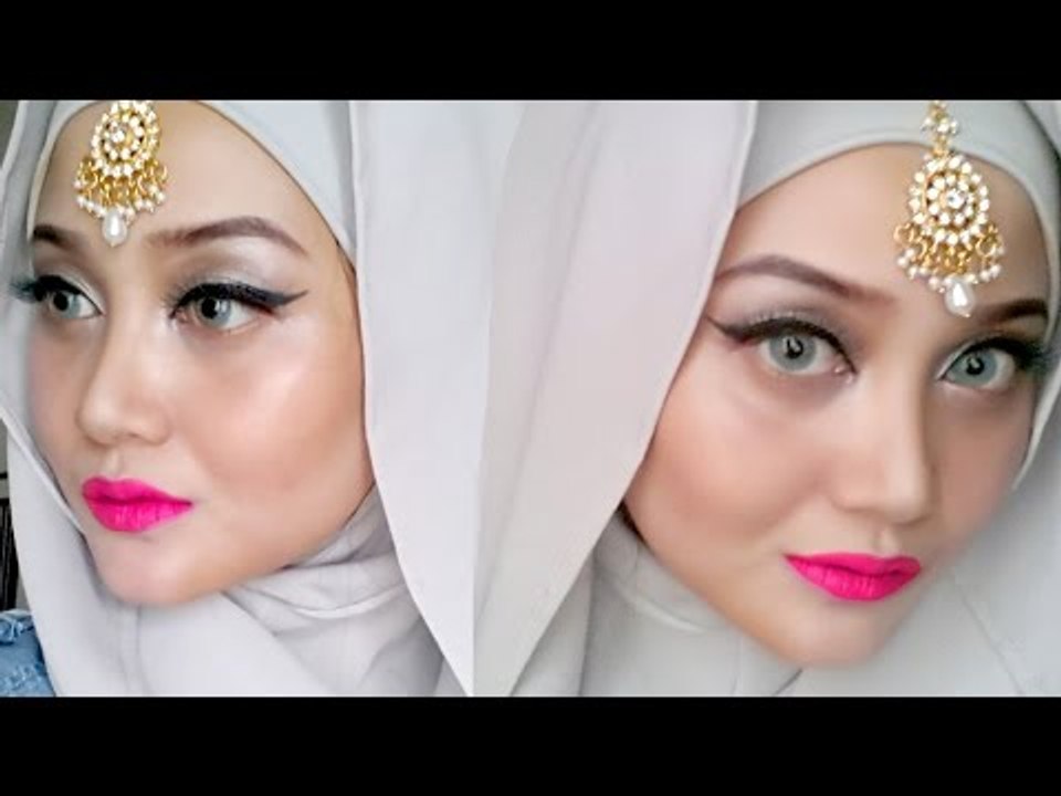 Eid Inspiration - Dramatic Eyeliner & Vibrant Lips | Make Up Indonesia