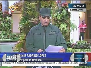 Padrino López: lamentamos el fallecimiento de los pilotos en siniestro aéreo