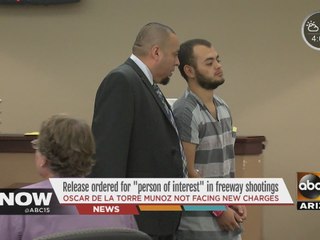 Release ordered for 'person of interest' in freeway shootings