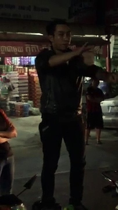 Magic boy showing