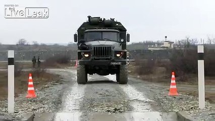 Russian URAL 4320 truck - Crossing Water