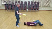 Amazing juggling trick!